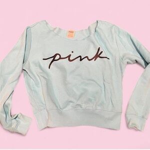 PINK Victoria's Secret Aqua Sweatshirt